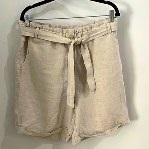 100% Linen Shorts M
